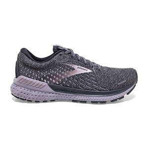 Brooks Adrenaline GTS 21 Womens Road Running Shoes Grey/Purple | USA-TRL504789